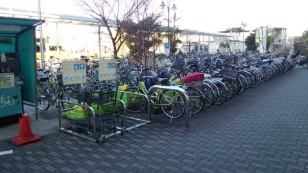 自転車の駐輪場 & バイク置き場
